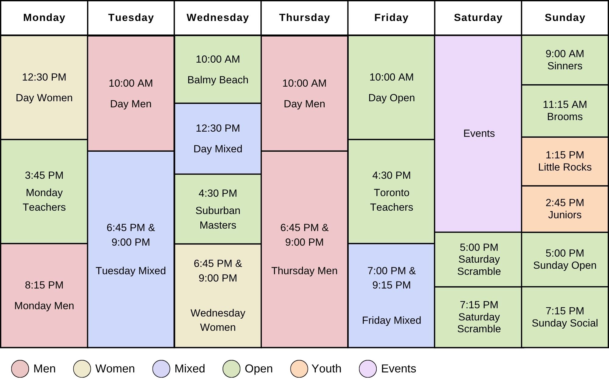 League Schedule