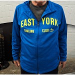 Large Words Men's Cobalt Full Zip Performance Jacket