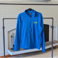 Small Words Men's Cobalt Full Zip Performance Jacket