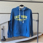 Large Words Women's Blue Pullover Hoodie