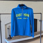 Large Words Women's Cobalt 1/4 Zip Performance Jacket