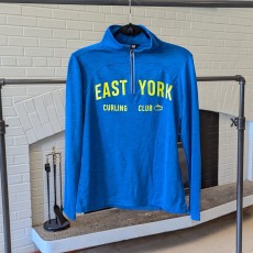 Large Words Women's Cobalt 1/4 Zip Performance Jacket
