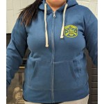 EYCC Crest Women's Blue Zip Up Hoodie