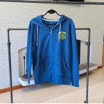 EYCC Crest Men's Blue Zip Up Hoodie