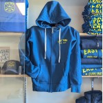 Small Words Women's Blue Zip Up Hoodie