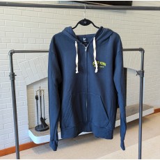 Small Words Unisex Navy Zip Up Hoodie